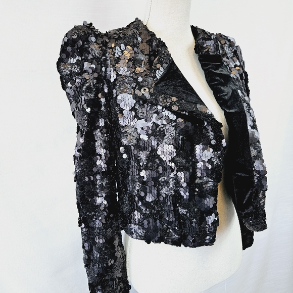 NWT BLANKNYC Audrey Sequin Jacket size X-small - Picture 9 of 15